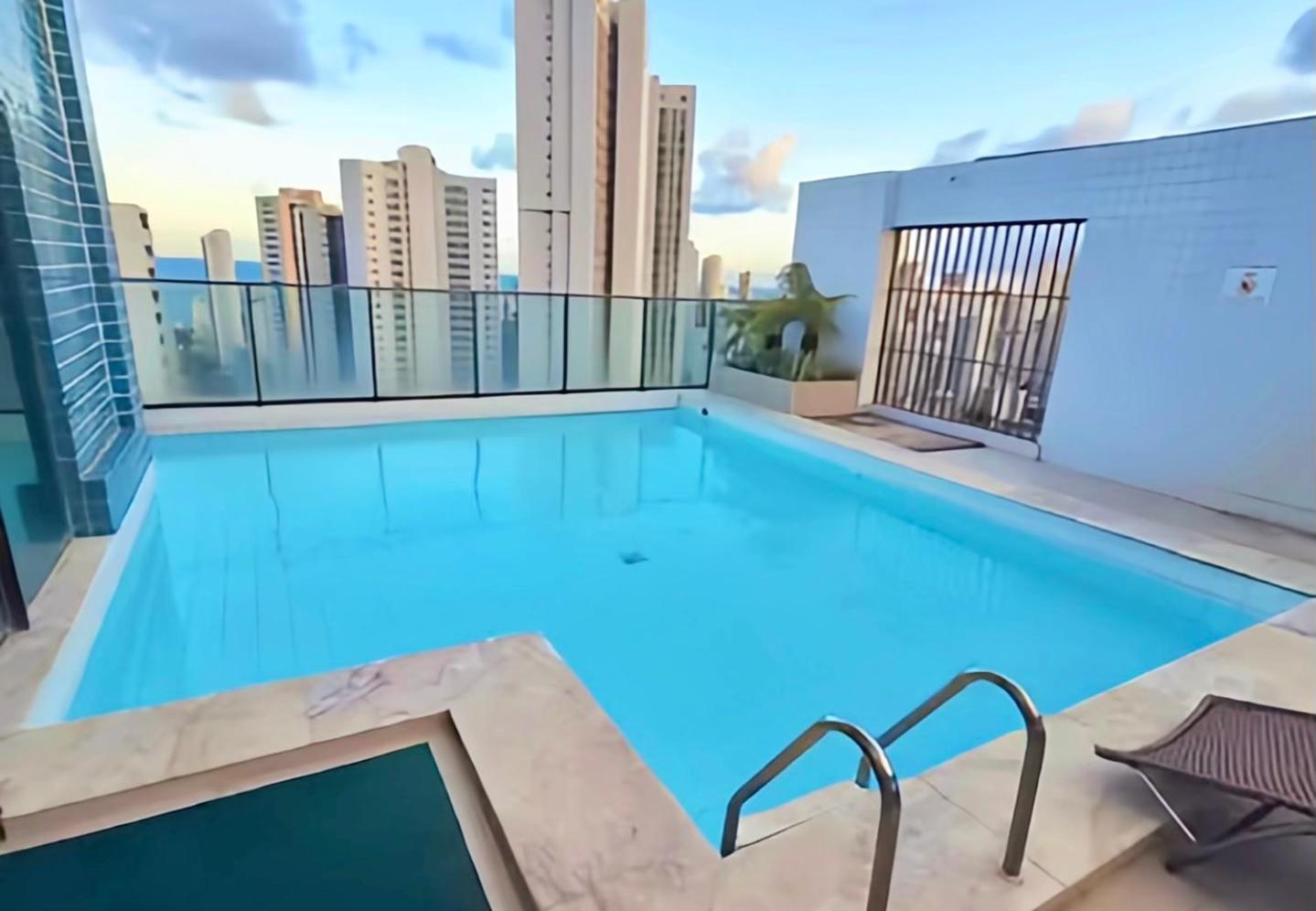 Flat Piscina No Rooftop Aluguel Temporada Em Ресифи Экстерьер фото